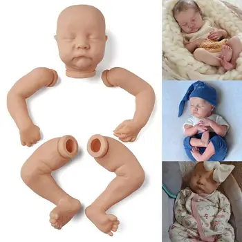 

Bebe Newborn Doll 17 Inches Lifelike Reborn Baby Levi Vinyl Doll Unfinished Parts Blank Kit DIY Unpainted Doll T9L8