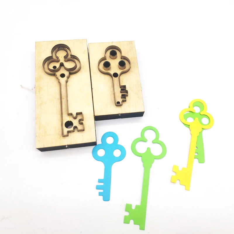 

DIY leather craft vintage key shape design knife mould cutting dies hand machine punch tool template pattern