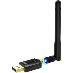 SeenDa – adaptateur WiFi USB sans fil AC 600Mbps, Dongle double bande 2.4/5.8Ghz avec antenne externe pour ordinateur portable 