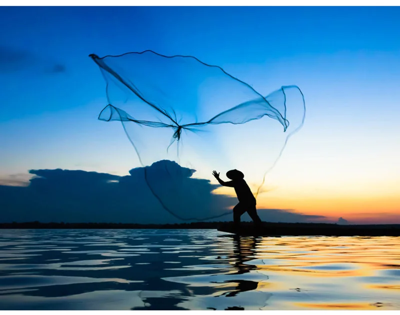 Linha de Pneus Gota de Aço Redes de Pesca Fácil de Jogar Lawaia Tradicional Fundido Dupla Camada Novato Especial Rotativo Peixe Mão Net 18 de pesca fácil de jogar net novato especial rotativo peixe net