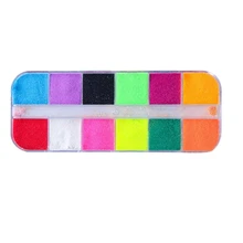 12 сеток/наборы смешанный принт Блестящий декор для ногтей многоцветное зеркало Русалка сахарный порошок для ногтей Сделай Сам Маникюр хлопья декор для ногтей