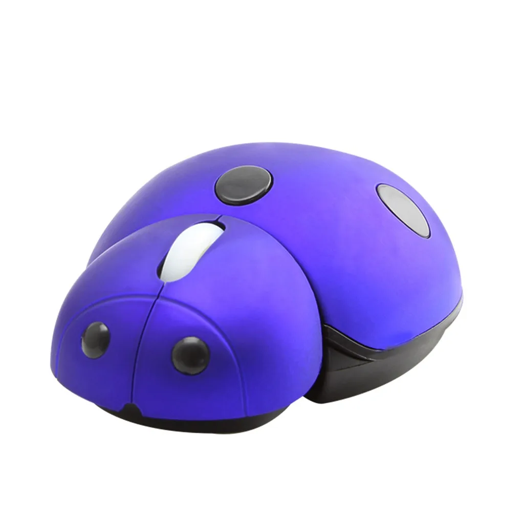 Portable Mini Mouse Wireless Mouse 3000DPI Cute Mice Ladybug Mouses Optical Gaming Mause Build in Receiver мышь беспроводная