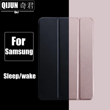 

Tablet case for Samsung Galaxy Tab A 8 2019 Auto Smart Sleep wake funda Trifold Stand Solid cover card bag skin for SM-P200/P205