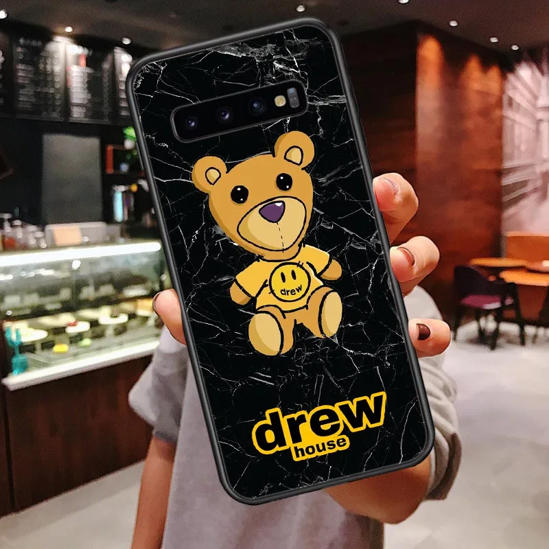 Роскошный бренд Drew House, Джастин Бибер, мягкий чехол для телефона, для samsung Galaxy S7 Edge, S8, S9 Plus, S10 Lite, S10Plus, чехол со смайликом - Цвет: TPU