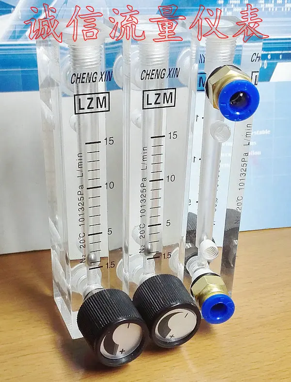 

LZM-6T Nitrogen N2 Flow Meter Gas 1.5-15L/min L/min Air Flow Meter