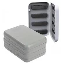 10 шт. мухи коробки Мини Портативный Рыболовные Снасти Коробка Водонепроницаемый ABS пластик пена муха рыболовная приманка крючок снасти Stora