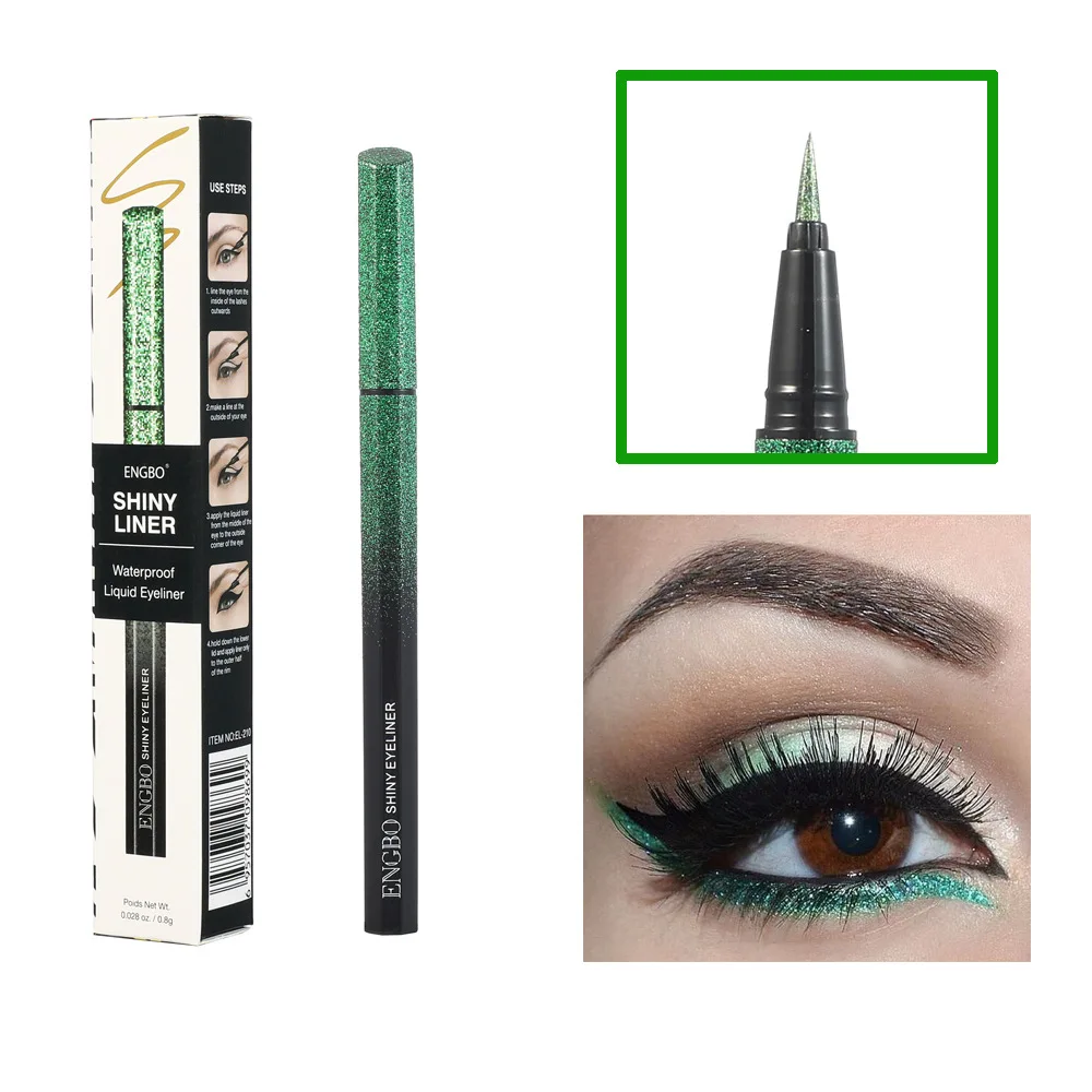 1pcs Sexy Green Liquid Eyeliner Eye Make Up Waterproof Long Eye Liner Easy To Wear Eyes Makeup Cosmetics Tools A02 - Eyeliner - AliExpress