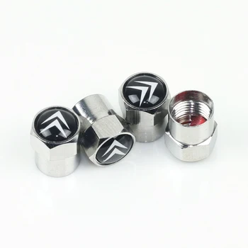 

4pcs new car tire valve cover wheel air protection cap for Citroen C4 C5 C3 C2 C1 C4L Picasso Saxo Car styling Accessories