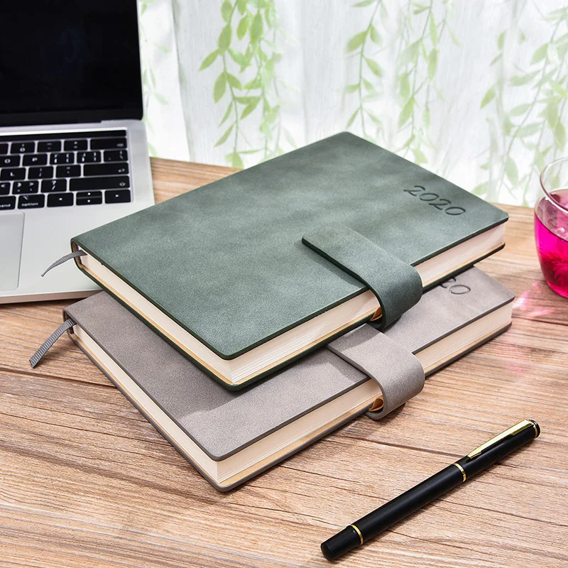 Tanie Agenda 2020 terminarz tygodniowy podróżnik pamiętnik luksusowy biznes notatnik ze sztucznej skóry powrót do szkoły notatnik Plan organizator książki prezent