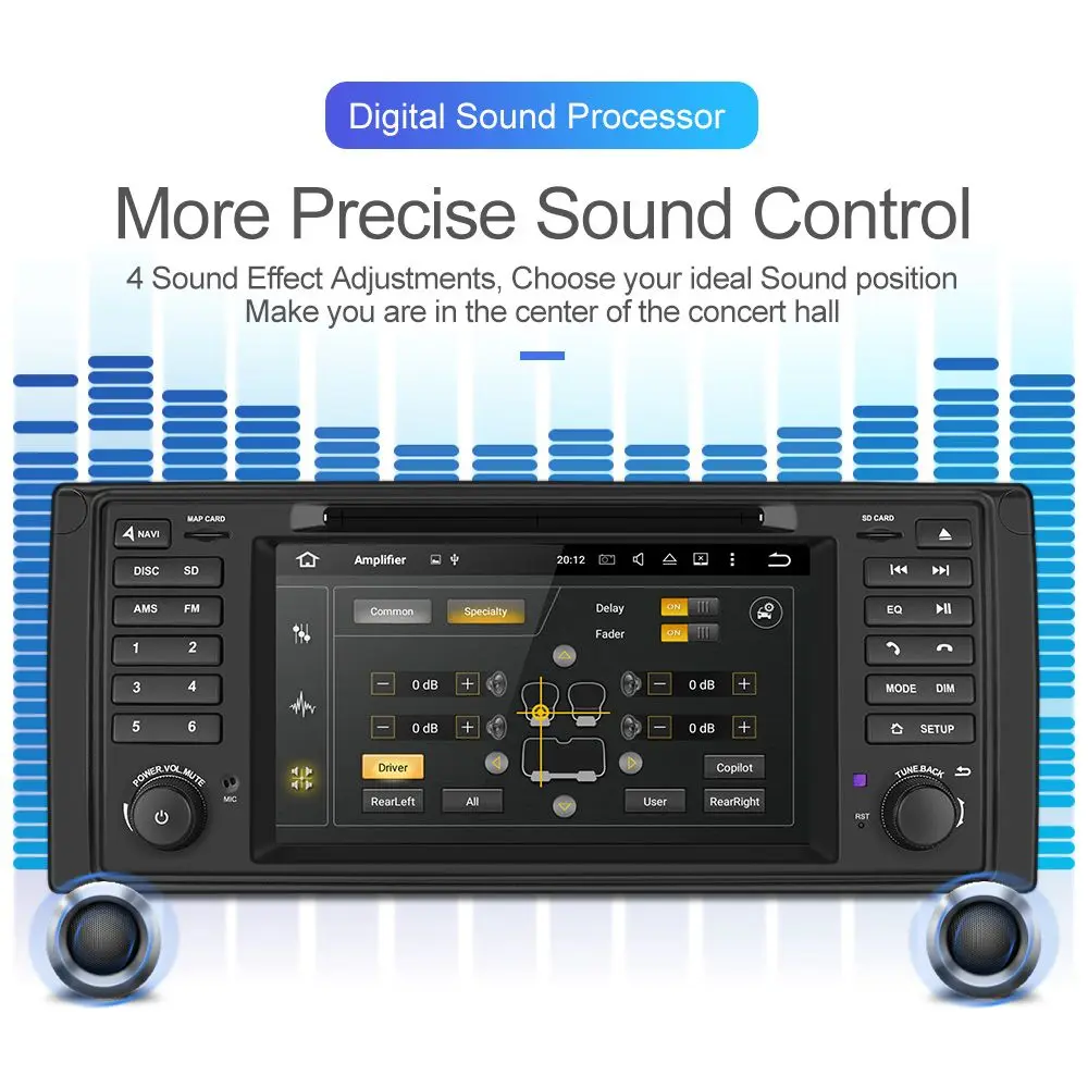 Perfect Car Multimedia Player Android 9.0 For BMW X5 Radio Bluetooth DSP Car Radio 8 Core Auto Radio parktronic 1 Din Navigation GPS 4