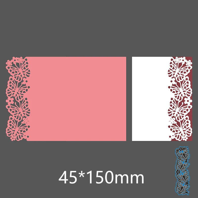 New Metal Cutting Dies 45*150mm Flower Shape Frame For Card DIY Scrapbooking stencil Paper Craft Album template | Дом и сад