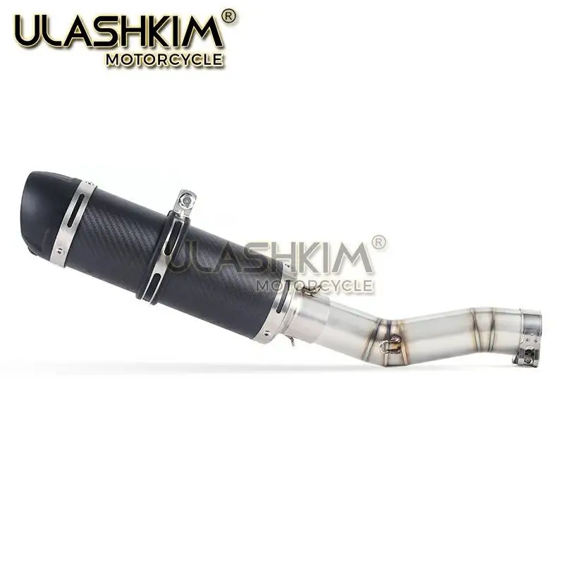 Motorcycle Full Exhaust Middle Link Pipe Slip On For Suzuki GSXR600 Gsxr700 Gsxr750 k7 GSX R700 R750 R600 GSXR 600 700 750