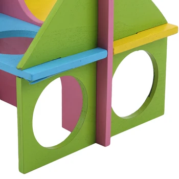 

Hamster Ladder Sports Fitness Toy Climbing Sports Pet Activity Squirrel Chinchilla Toy Color Splicing Hamster House