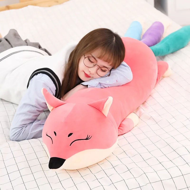 

New Style Manufacturers Wholesale Cute Soft Adorable Fox Plush Doll Bed Decorations for a Girlfriend Customizable Add Logo