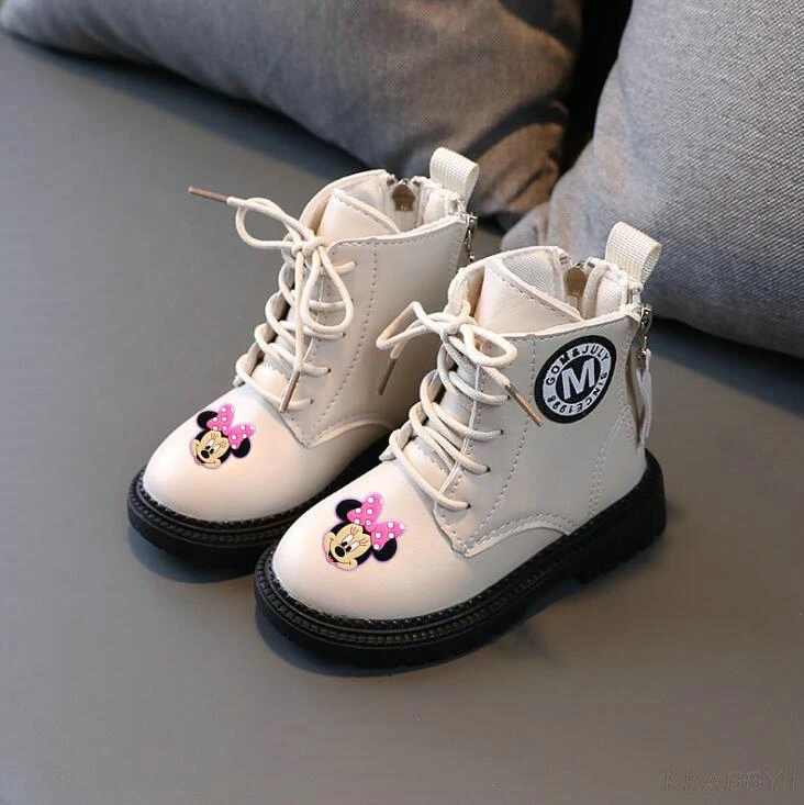Botas de Minnie Mouse para niñas, zapatos de suave de marca a moda, para Otoño e Invierno|Botas| -