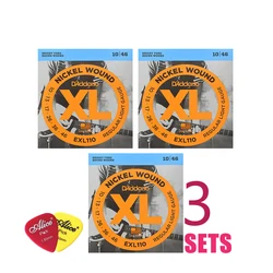 3 Packs! Electric Guitar Strings XL Nickel Wound EXL110, 115, 120, 130, 3 Packs Set. Guitar Strings 10-46