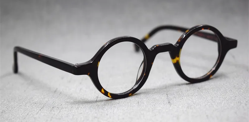 Новинка Джон Леннон стиль винтаж для мужчин круглые деревянные оптические оправы для очков ручной работы прозрачные линзы Ретро оправа для очков De Sol