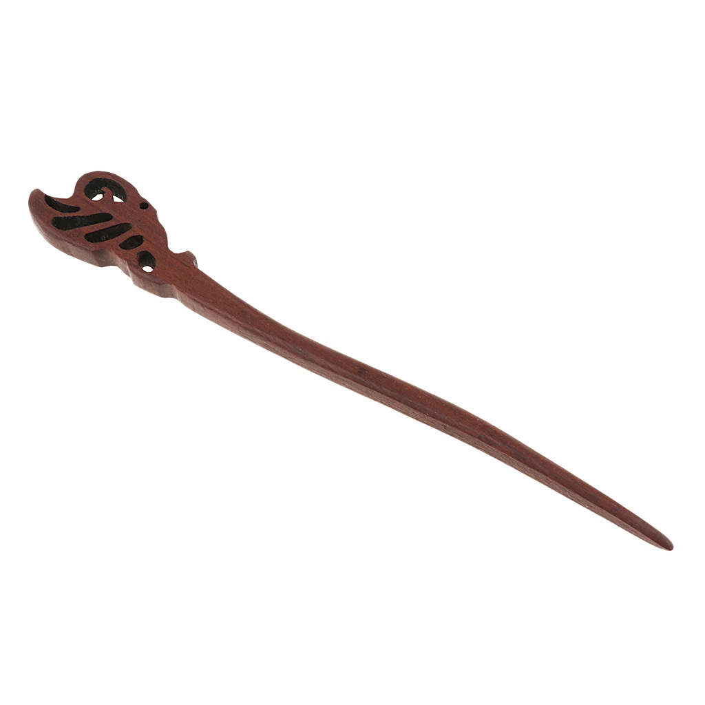 Vintage Bun Hair Stick Natural Wooden Sandalwood Handmade Ethnic Hairpin Pin