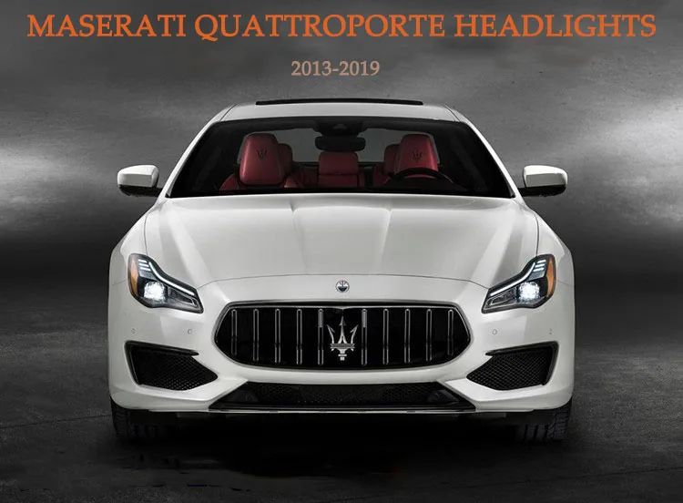 DY_L автомобильный стиль для Maserati Quattroporte фары 2013 для Quattroporte полный светодиодный налобный фонарь DRL