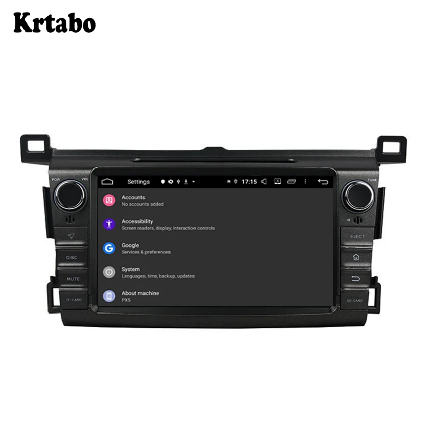 8 Inch screen Android smart car navigation reversing image control screen one machine recorder support DVD For Toyota RAV4 2013