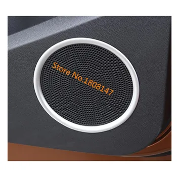 

Car detector stick ABS chrome Inside Door Audio Speak Speaker Sound Ring lamp trim 4pcs For Ford Kuga 2017 2018 2019 2020