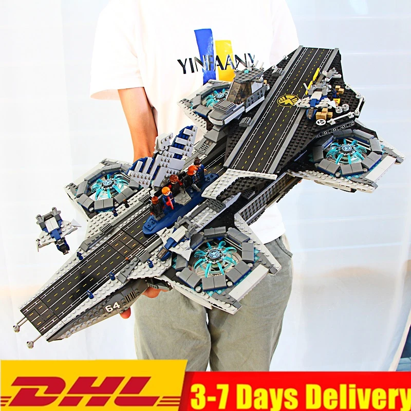 

2019 SuperHero Base Helicarrier Aerial carrier The SHIELD aircraft Super Heroes Marvel Building Blocks Sets Bricks Kits Movie 2
