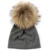 Geebro Newborn Baby Girls Boys Winter Cotton Stretch Beanies hats Caps Soft Baby Kids With 15 cm Real fur pompom Gifts 13