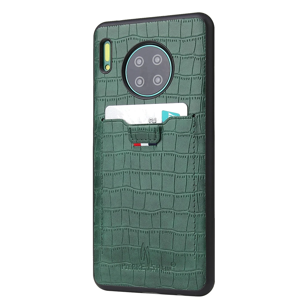 Модный чехол из искусственной кожи с крокодиловым узором для huawei mate 30 pro mate 30 Чехол для задней панели сотового телефона с отделением для карт