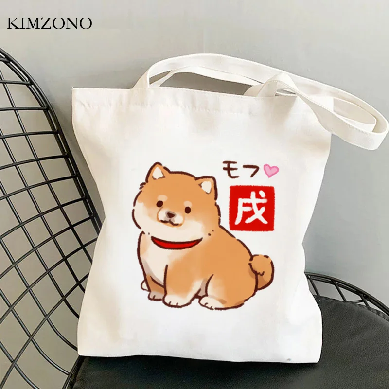 Shiba Inu shopping bag tote handbag shopping reusable shopper eco bag jute bolsas ecologicas woven grab shopping bag,tote bags