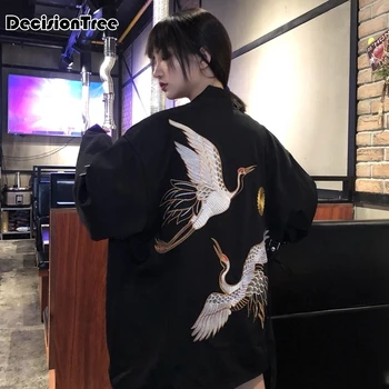 

2020 japanese kimono cardigan men japan geisha print long kimono cardigan men mens kimono cardigan coat
