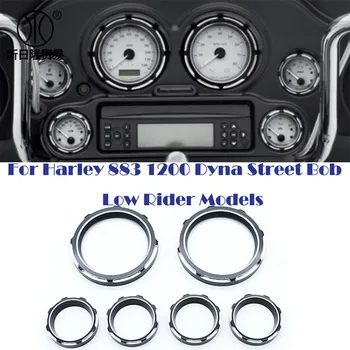 

M38 6pcs/set Motorcycle dashboard trim ring for retrofit accessories Gauge Speedometer Trim Bezel For Harley