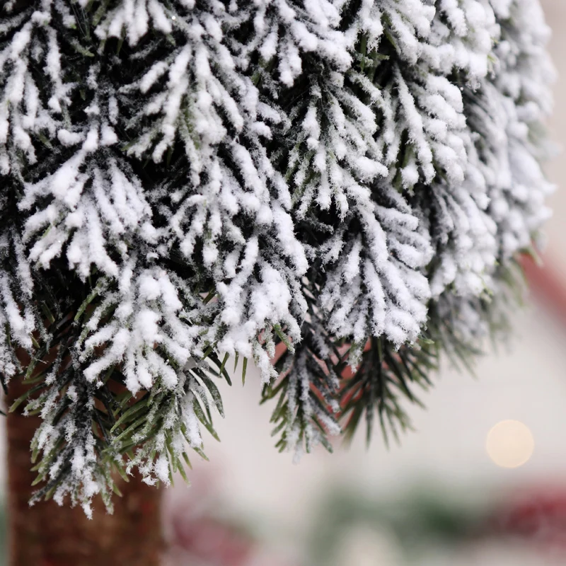 Рождественское украшение 60 см 90 см новогодняя елка белый ПЭ имитация кедра Снежинка посадки набор дерево украшения для дома