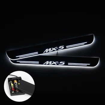 

Ultrathin Acrylic LED Door Sill for MAZDA MX5 MX-5 III NC 2005 -2014 MX-5 IV ND 2015-2020 Moving Pathway Light Door Scuff Plate