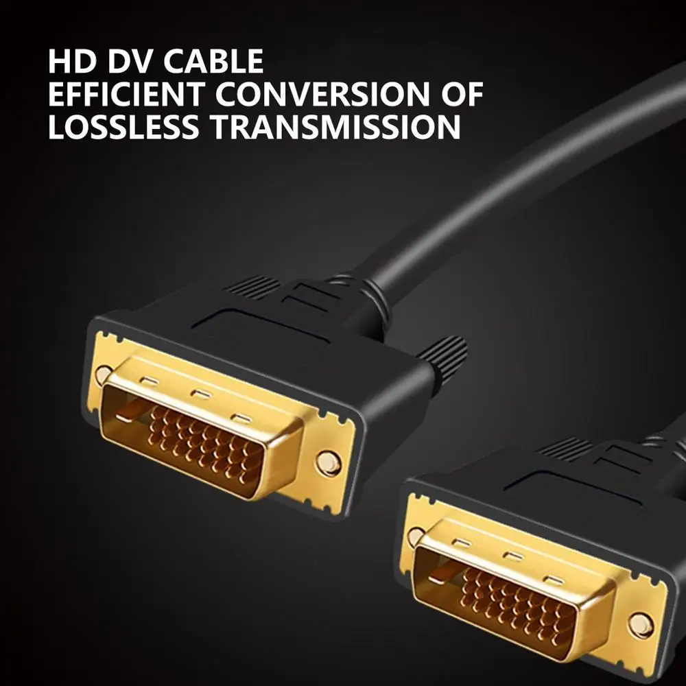 DVI-VGA кабель DVI 24 + 1 VGA адаптер папа-VGA папа HD 1080P видео конвертер для ПК ноутбук ТВ