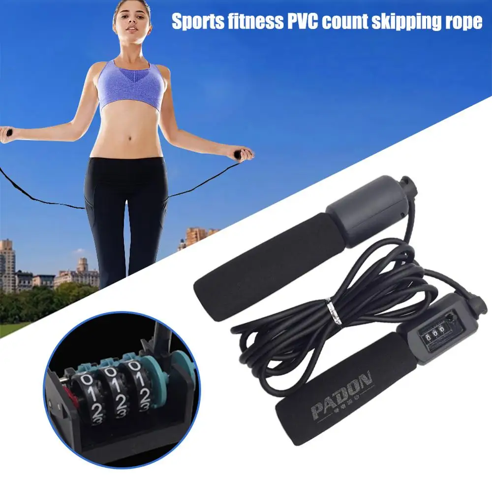 

Fitness Skipping Rope with Exercise Counter PVC Count adjustable Skipping Rope household products Clothing dust cover