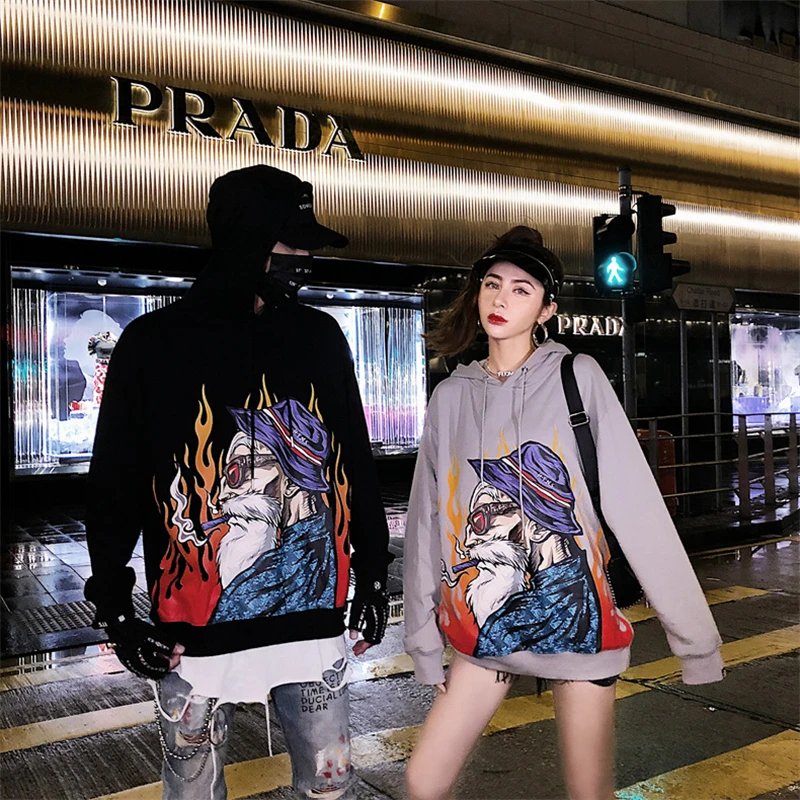 Bebovisi японский хип хоп Аниме толстовки Уличная Повседневная Толстовка Harajuku Мужской пуловер Хлопок японские худи