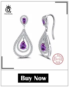 ORSA JEWELS серьги из стерлингового серебра 925 пробы модные украшения из циркония Висячие серьги для женщин классические обручальные ювелирные изделия SE40