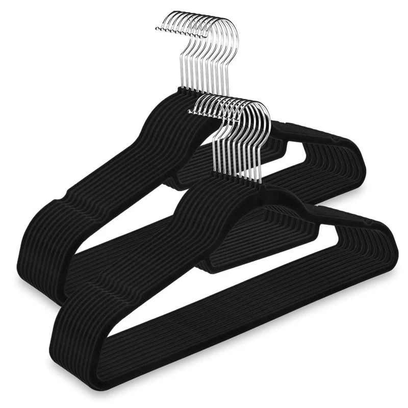 Porte manteau Surface de verrouillage antidérapante | 10 pièces, gain de place pour rangement dans le placard 45cm|Cintres et rails| - AliExpress