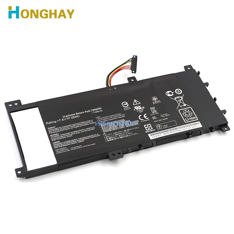 HONGHAY C21N1335 Новый аккумулятор для ноутбука ASUS VivoBook S451 S451LA S451LB S451LN серия ультрабук 7 5