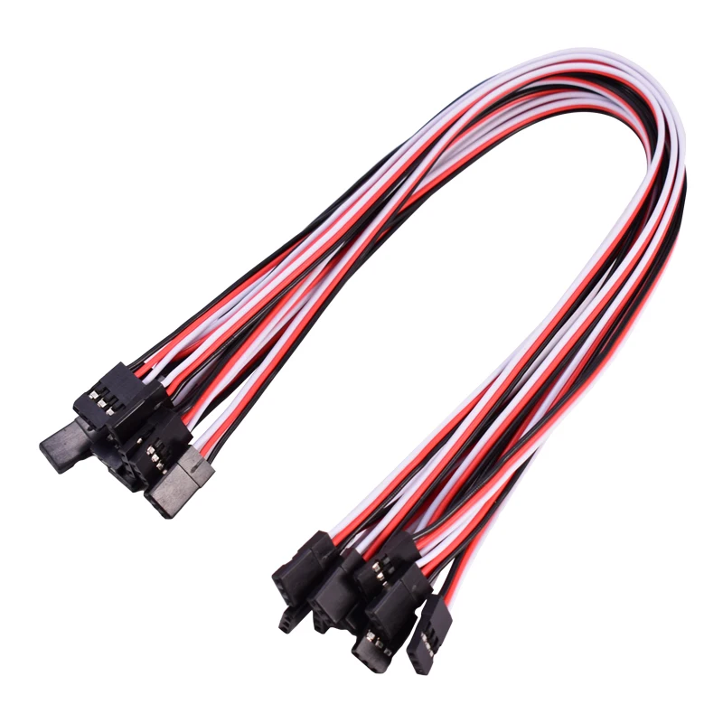 

Good Quality 10Pcs 300mm 30cm Servo Extension Lead Wire Cable For RC Futaba JR Female to Female 30cm Wire Connector