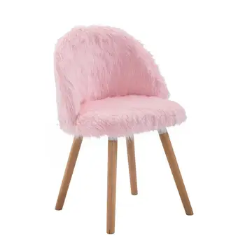 

Nordic Makeup Net Red Ins Girl Heart Chair Girl Lovely Bedroom Princess Pink Stool Back Dressing Chair