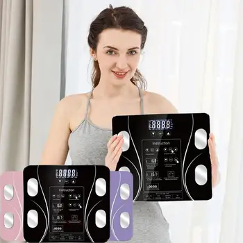 

Weighing Scale Practical Multifunctional Household Body Fat Scale Home Electronic Weight LCD Digital English Function Screen
