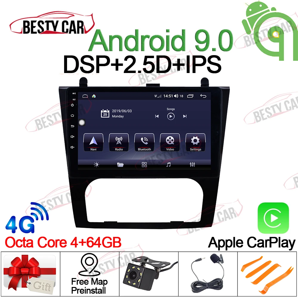 

9'' Android 9.0 Octa Core Car Radio Multimedia Video Player Navigation GPS Stereo For 2008 2009 2010-2012 Nissan Teana ALTIMA Auto A/C Touchscreen IPS 2.5D DSP DVR WIFI 4G CARPLAY