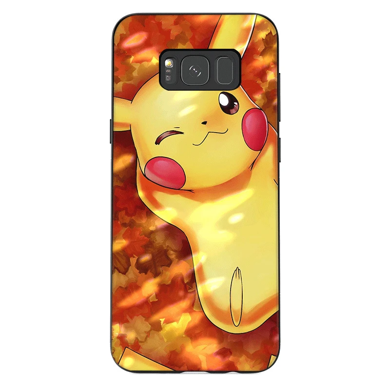 B11 Мобильный чехол для телефона из ТПУ для Samsung Galaxy S6 S7 край S8 S9 S10 S10E Plus Note 8 9 M10 M20 M30 M40 чехол с изображением покемона Пикачу, детская - Цвет: B11