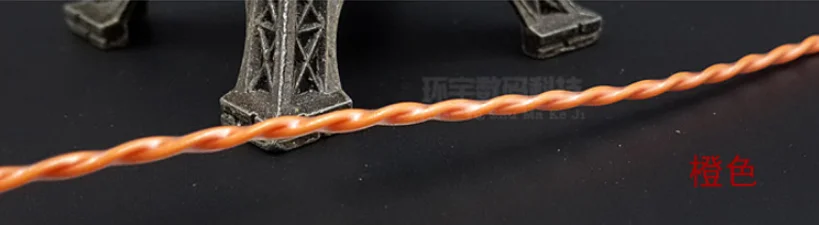 Зеленый DIY аксессуары для наушников SE535 посеребренный кабель для наушников 215 425 UE900 - Цвет: Зеленый
