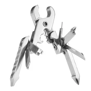 

Stainless Steel Pliers 15 in 1 Multi-functional Pliers Bottle Opener Keychain Screwdriver Combination EDC Travel Tool