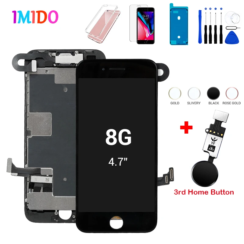 Iphone 8 Screen Complete Home Button Iphone 8 Full Screen Home Button