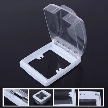 

Newly Plastic Switch Waterproof Cover Box Wall Light Socket Doorbell Flip Cap Cover for Home