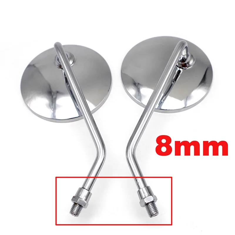 8mm caliber Для Dl650 Gl1800 Fzs 600 Кафе Racer Can Am Akcesoria Motocyklowe Z650 Retroviseur Moto зеркала мотоциклетные зеркала - Цвет: 8mm caliber