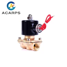 1/2 220v 110v 24v Соленоидный клапан нормально закрытый латунный для воды, нефти, газа